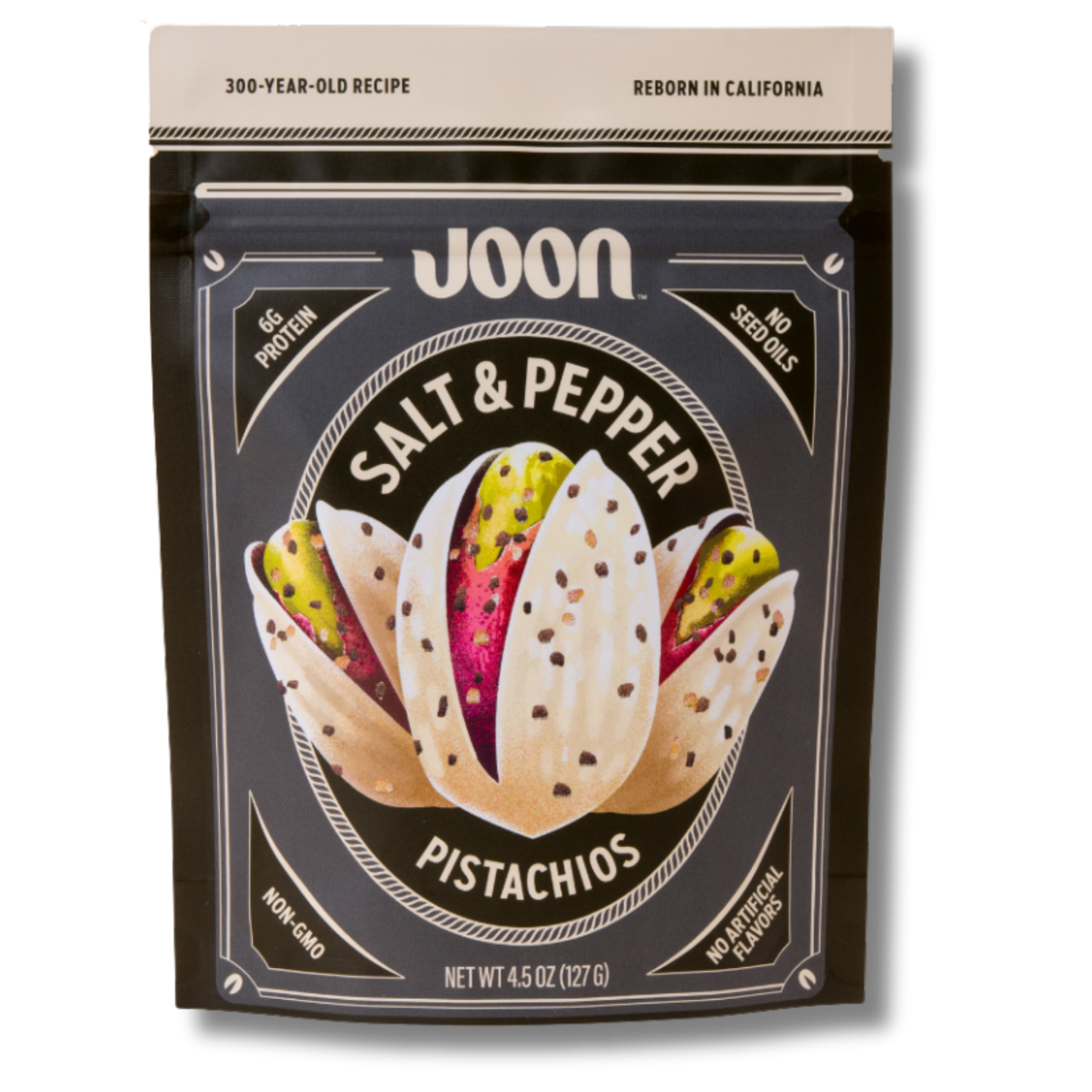 Joon Salt & Pepper Pistachios (4.5oz Bag)