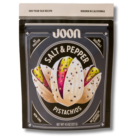 Joon Salt & Pepper Pistachios (4.5oz Bag)